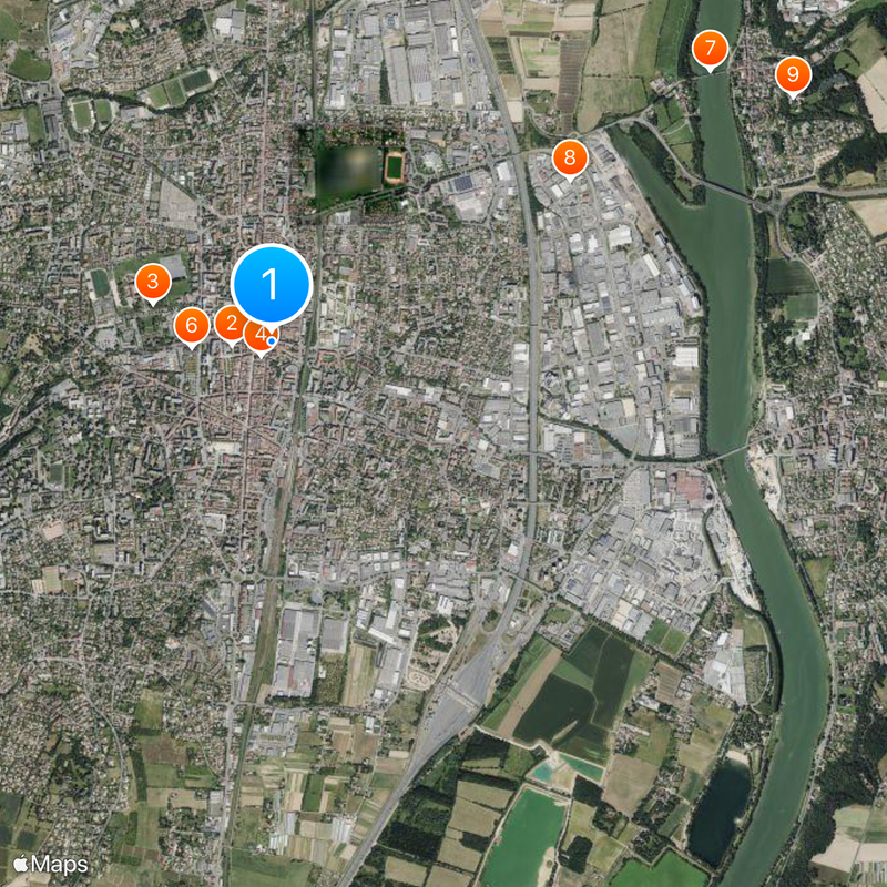 Villefranche-sur-Saône Carte