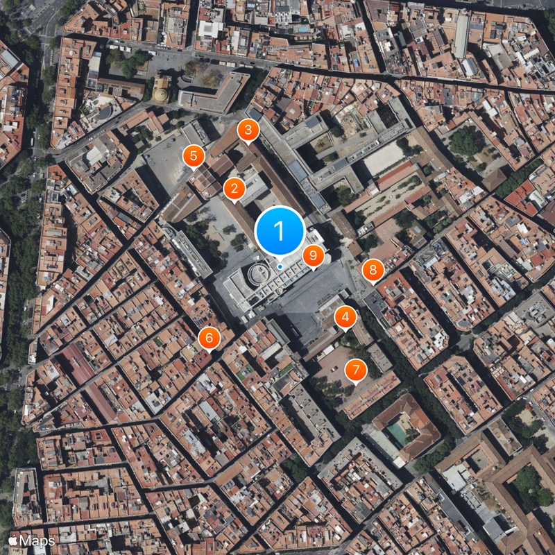 MACBA Barcelona Museum of Contemporary Art Map