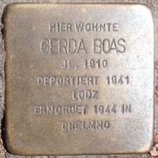 Stolperstein dedicated to Gerda Boas