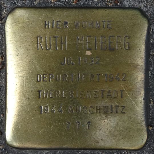 Stolperstein dedicated to Ruth Meiberg