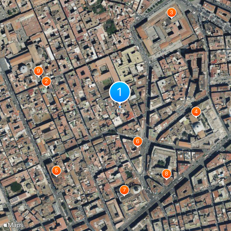 Historic Centre of Naples Map