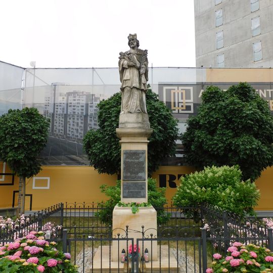 Statue of John of Nepomuk near Zamkowy Bridge in Rzeszów