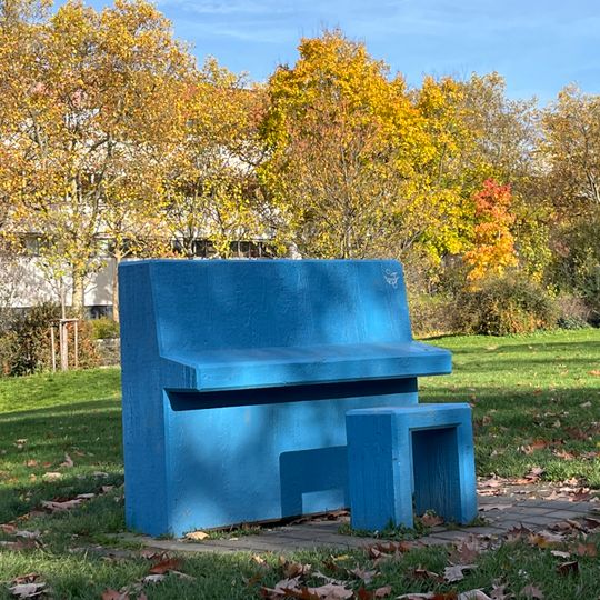 Blaues Klavier