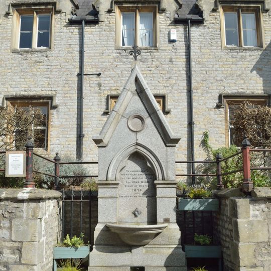 Drinking Fountain In Roadside Wall At All Saints Church Centre