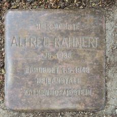 Stolperstein en memoria de Alfred Rahnert