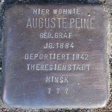 Stolperstein en memoria de Auguste Peine