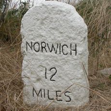 Milestone, Milestone Lane, 40yds N of bend, 110yds S of caravan site
