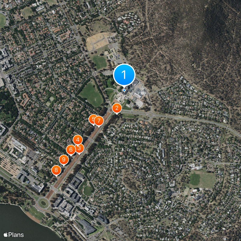 Australian War Memorial Map