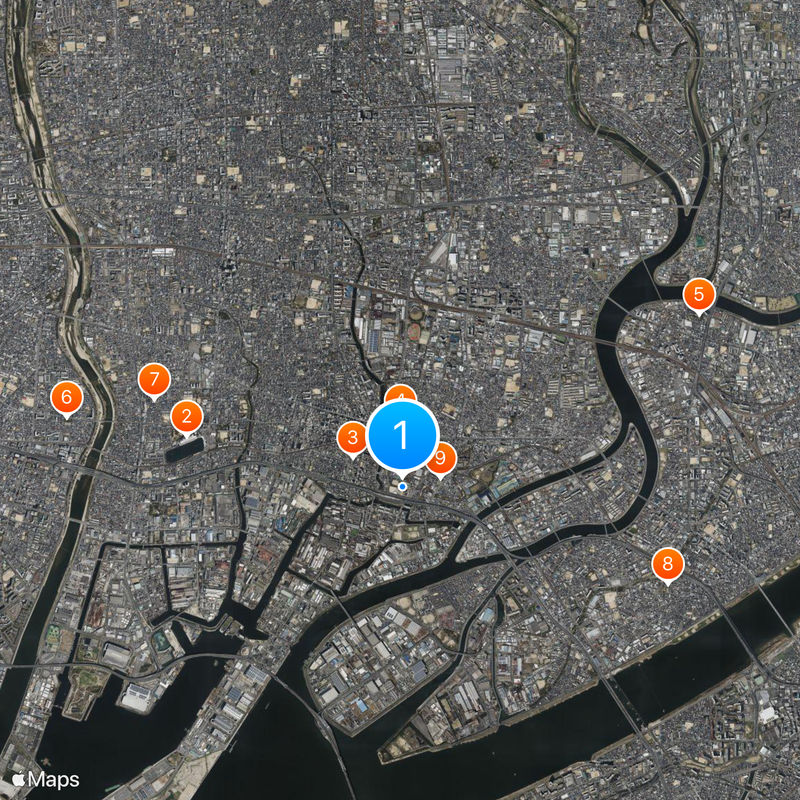 Amagasaki Castle Map