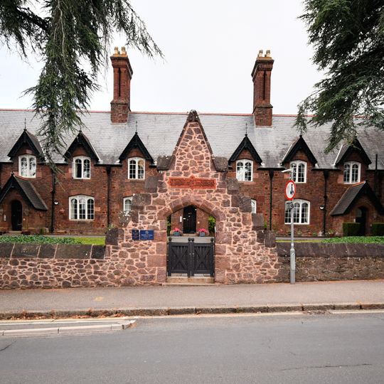 Wall of Magdalen Almshouses