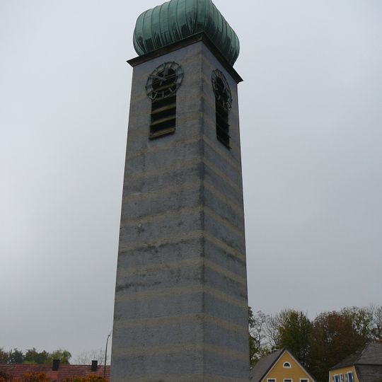 Kirchturm des Vorgängerbaus der heutigen Katholische Kirche St. Elisabeth