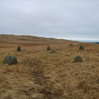 Cairnfield including a prehistoric enclosure, 5 stone circles, 10 funerary cairns, 6 stone banks, 2 stone walls, a lynchet and a