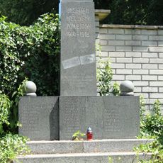 World War I memorial at cemetery in Lázně Libverda