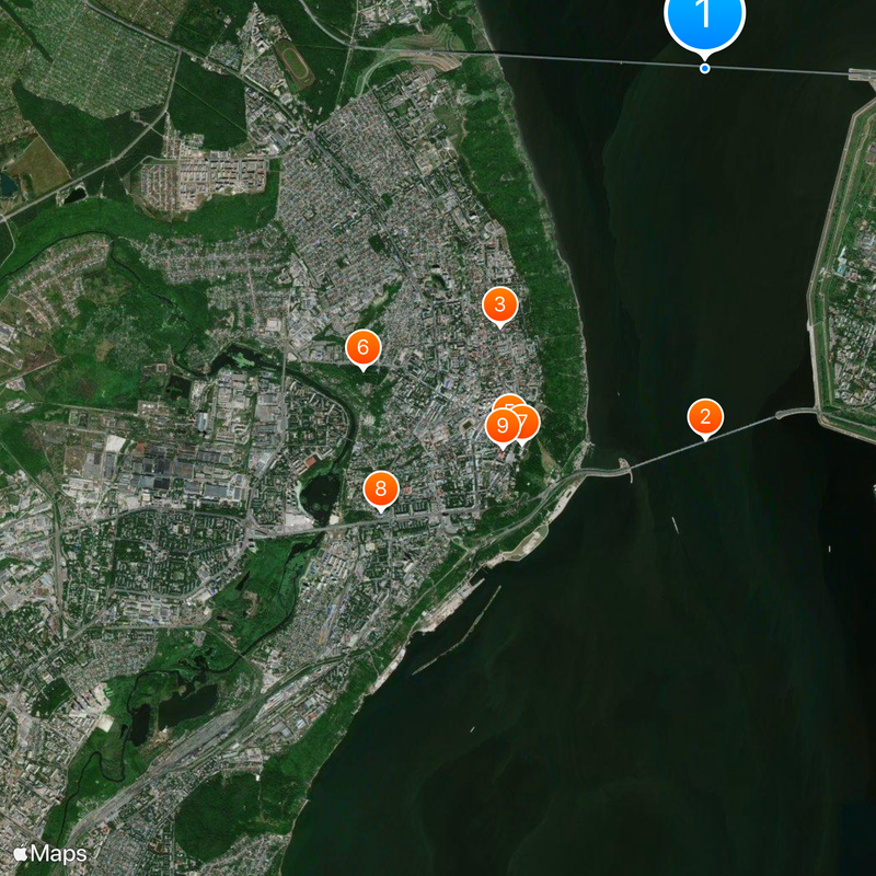 President Bridge Mapa