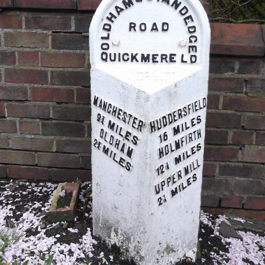 Milestone, ExYW Grotton, Oldham Road