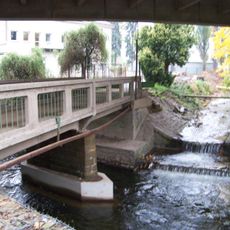 Bridge of Koňský trh over the Jizera millrace in Turnov