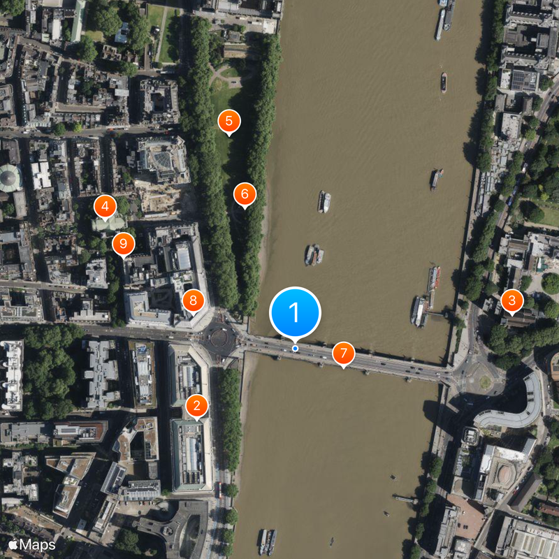 Lambeth Bridge Map