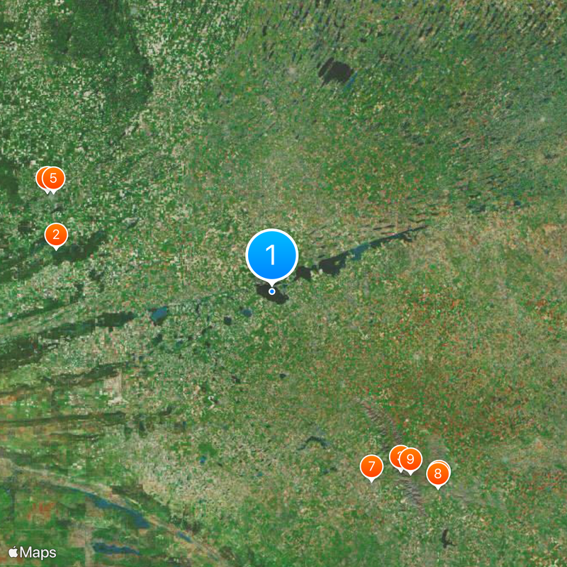 Lago Epecuén Map