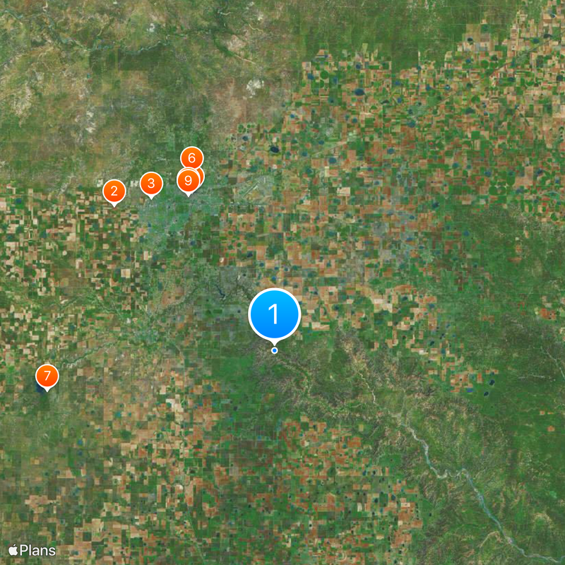 Palo Duro Canyon Map