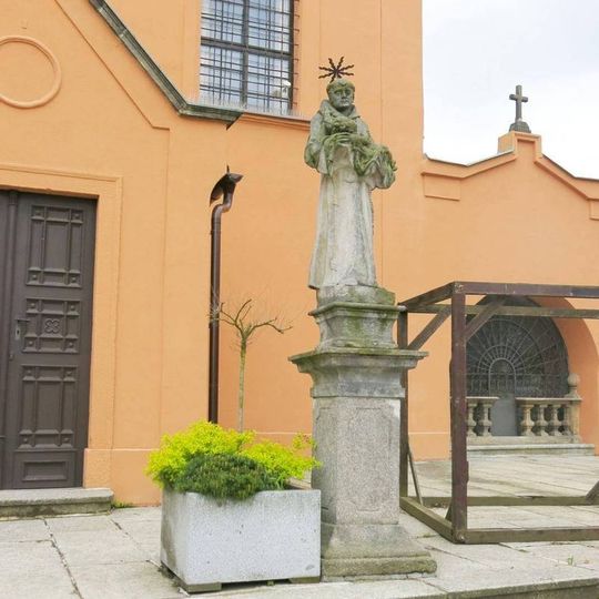 Socha svatého Antonína Paduánského u kostela svatého Antonína Paduánského v Sokolově