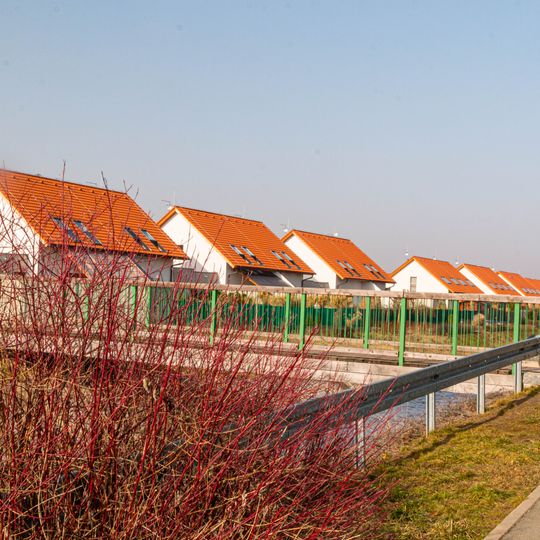 Lávka přes Bylanku proti ulici U Moruší v Pardubicích