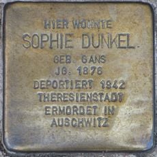 Stolperstein dedicated to Sophie Dunkel