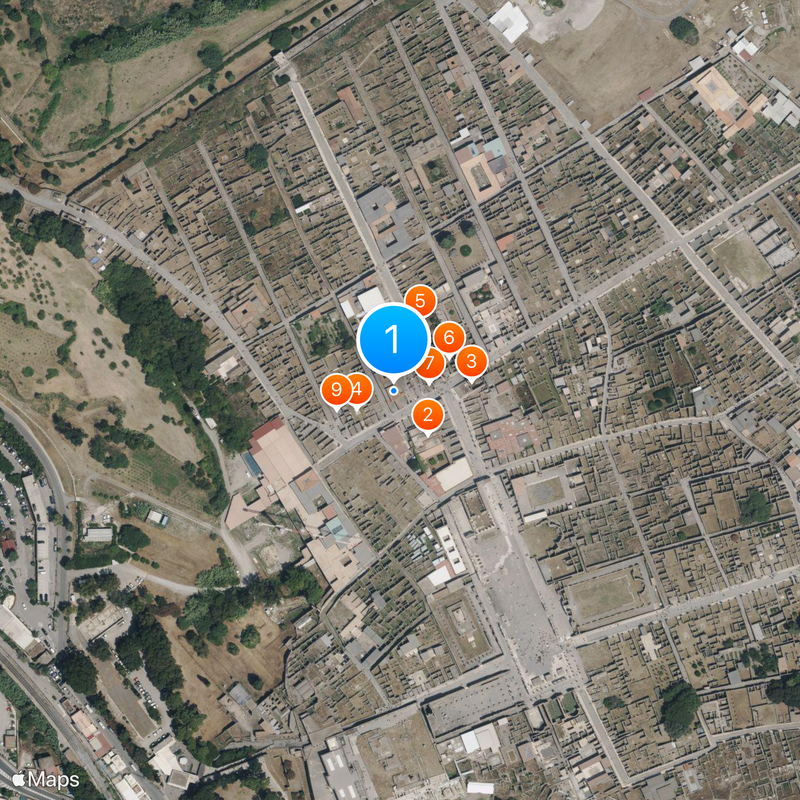 House of the Tragic Poet Map