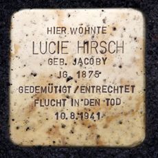 Stolperstein em memória de Lucie Hirsch