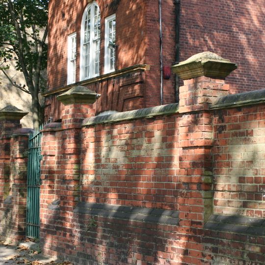 Wall And Gate Piers And Gates At Stepney Jewish Primary And Infants School
