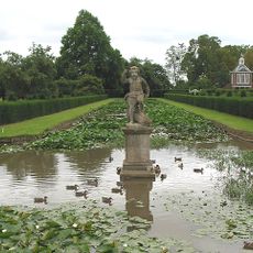Statue in T Canal, Westbury Court Gardens