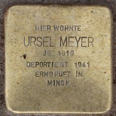 Stolperstein en memoria de Ursel Meyer