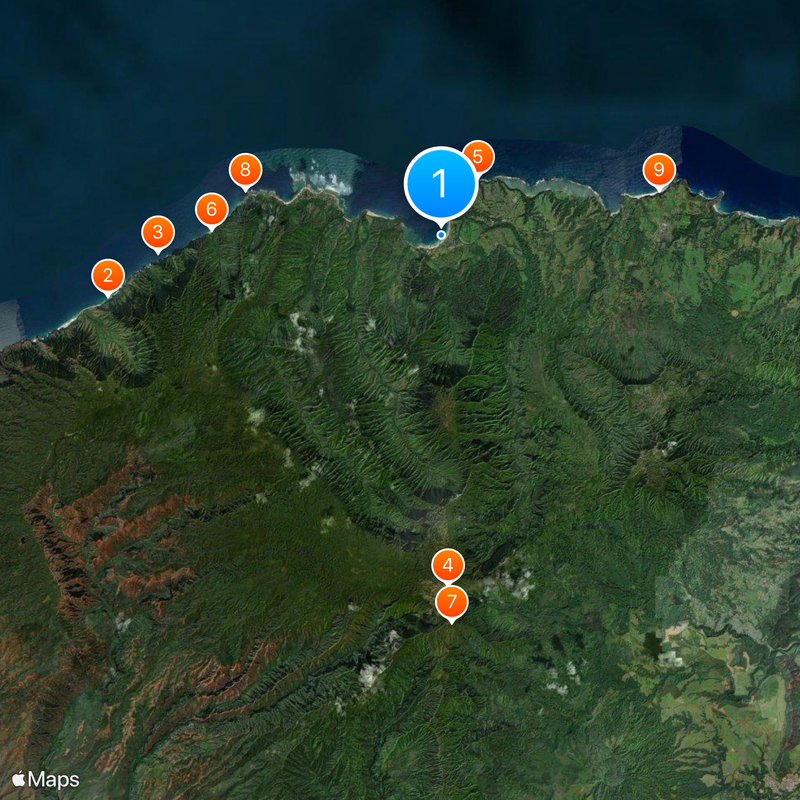 Hanalei Mappa