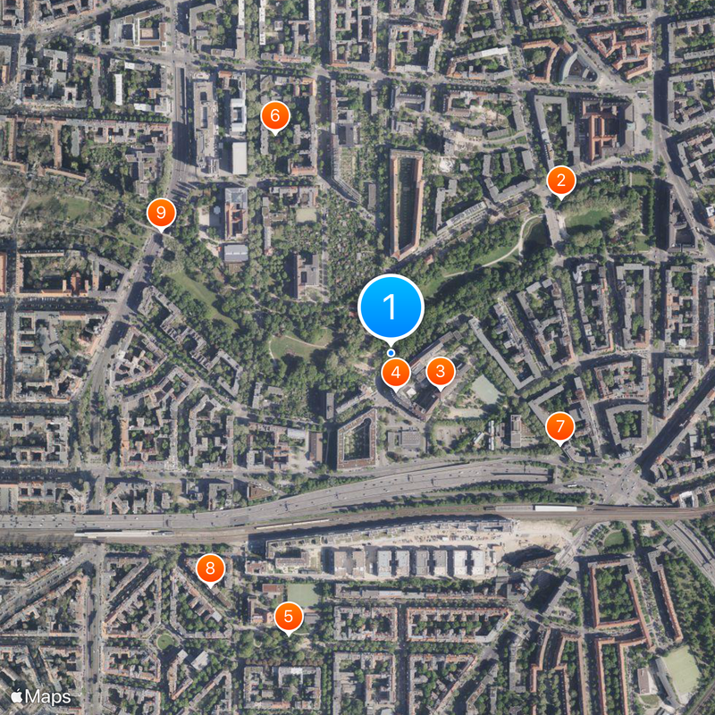 Rundfunk im amerikanischen Sektor Map