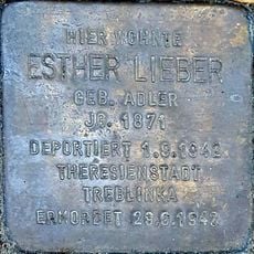 Stolperstein dedicated to Esther Lieber
