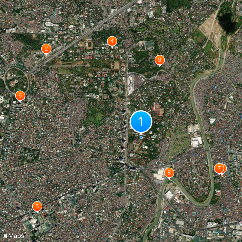 Ateneo de Manila University Map