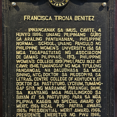 Francisca Tirona Benitez historical marker