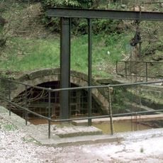 Eastern tunnel entrance to underground canal
