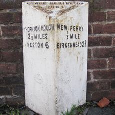 Milepost, Bebington Road; nr Bebington Station