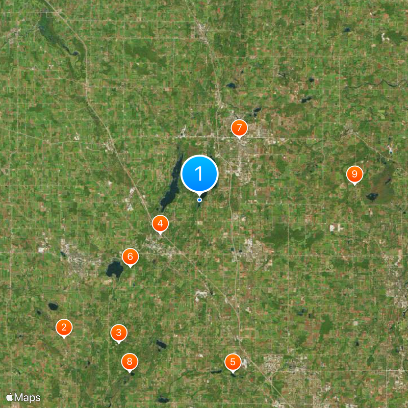 Contea di Washington Mappa