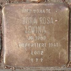 Stolperstein dedicated to Dora Rosa Lewina