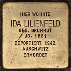 Stolperstein dedicated to Ida Lilienfeld