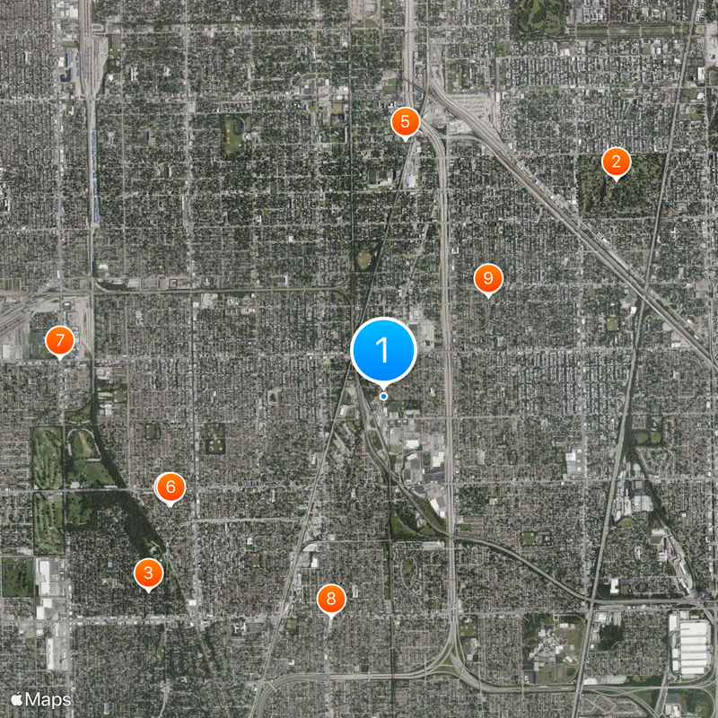Simeon Career Academy Map