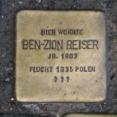 Stolperstein en memoria de Ben-Zion Reiser