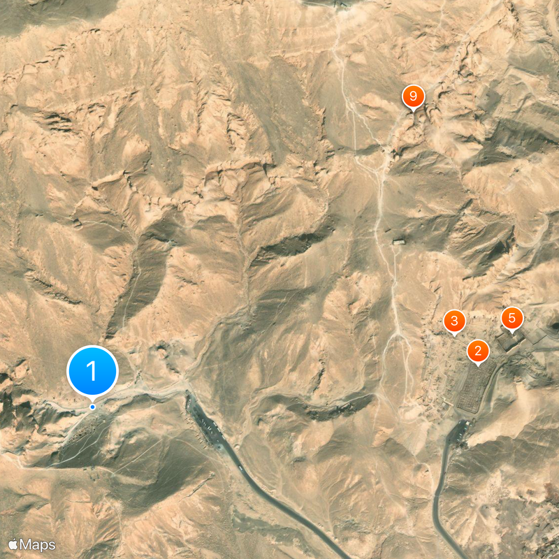 Vallée des Reines Carte