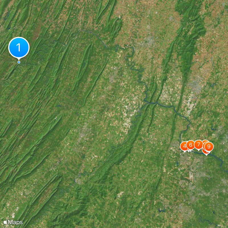 Potomac River Map
