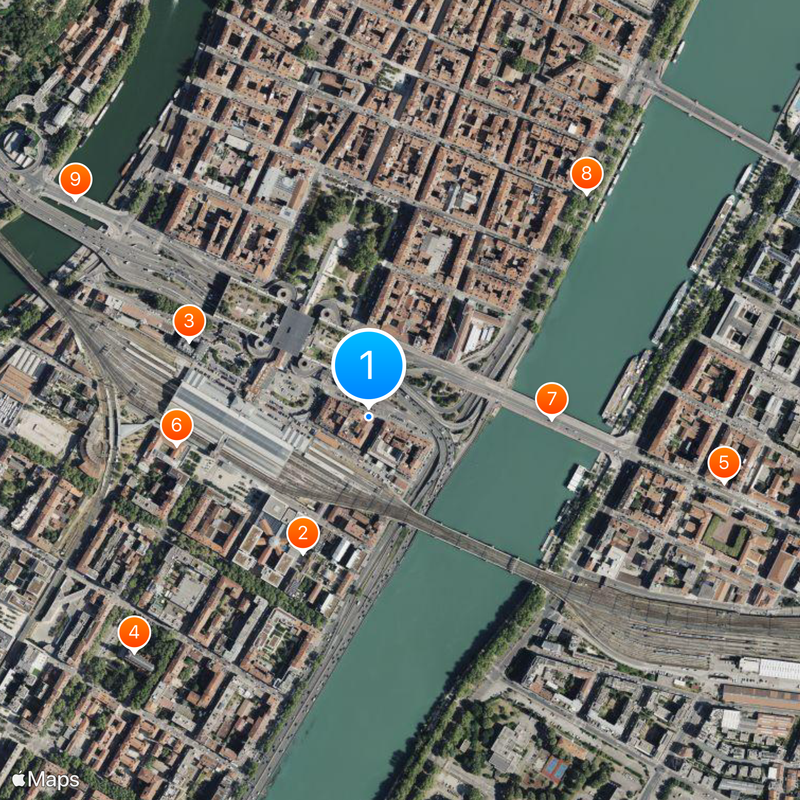 Brasserie Georges Map