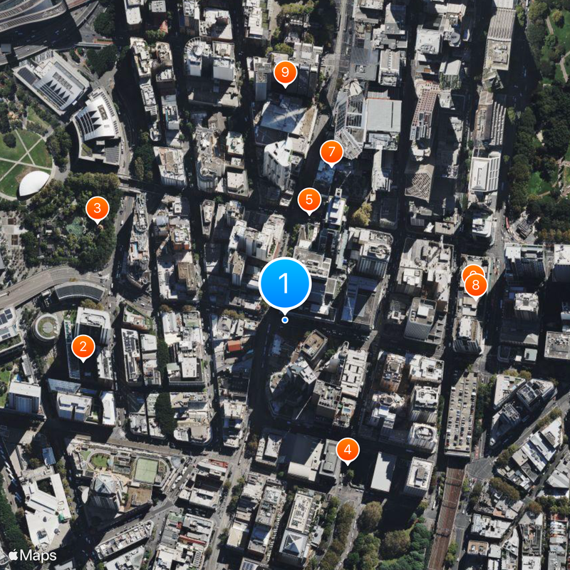 The Kyle and Jackie O Show Map