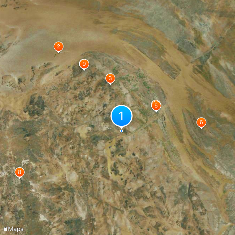 Wadi al-Rummah Carte