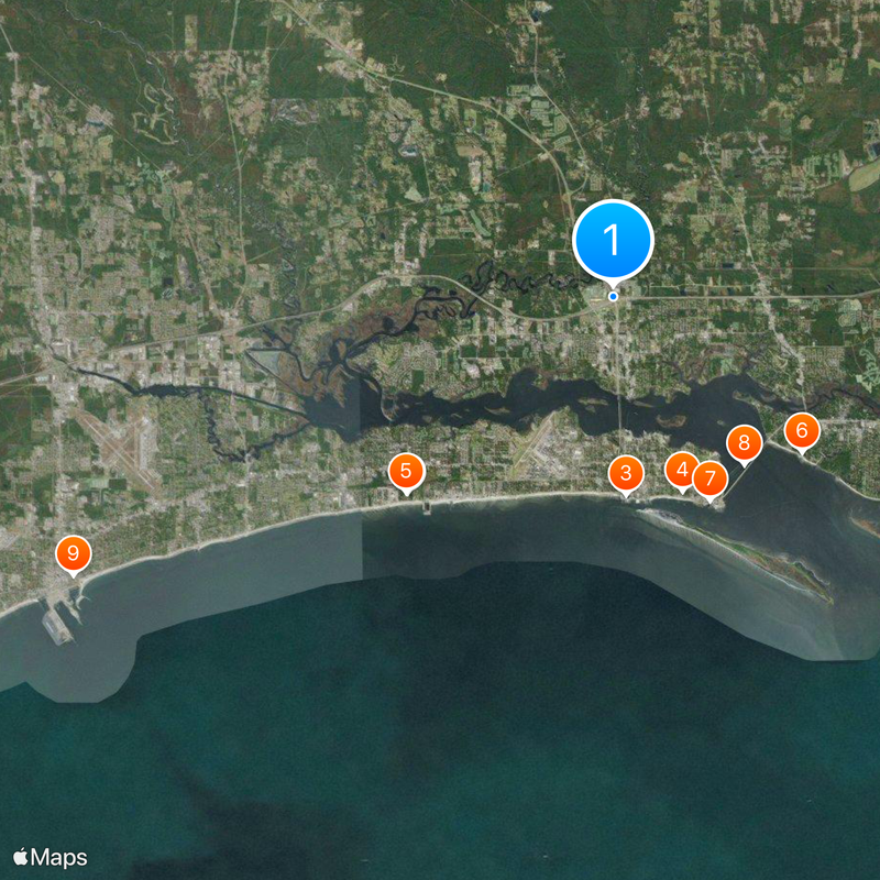 Area code 228 Map