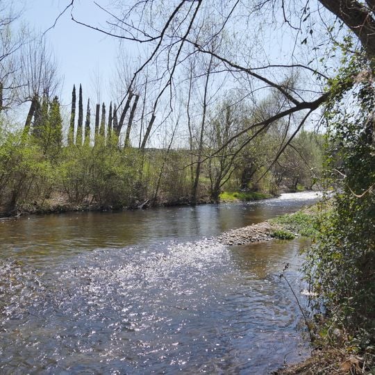 Roman bridge over the Iregua River